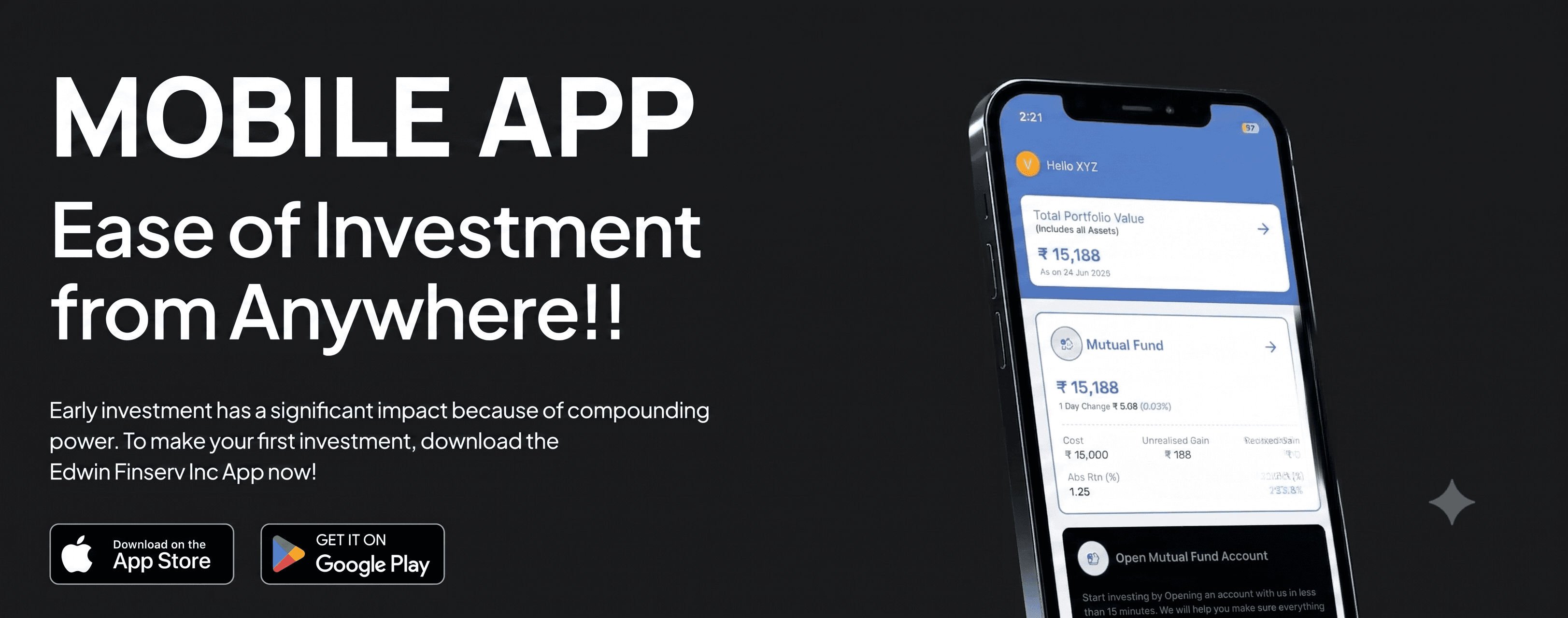 Ease of investment from anywhere